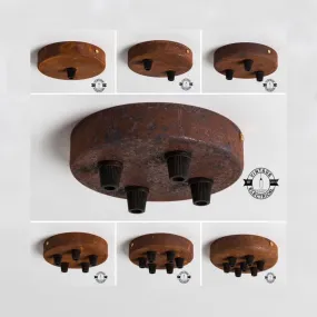 Rusted Ceiling Rose Single - Seven Outlet