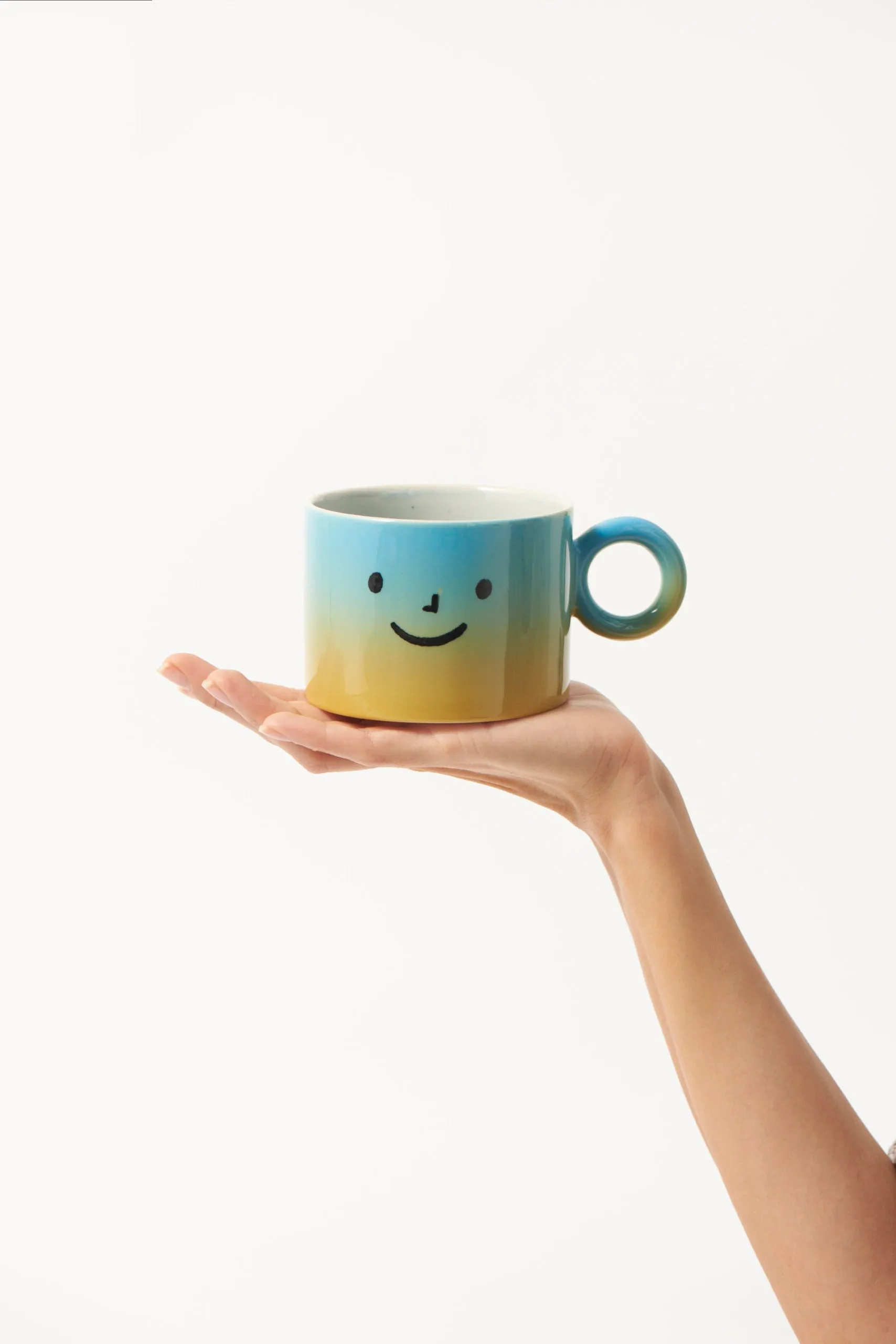 SMILEY MUG BLUE