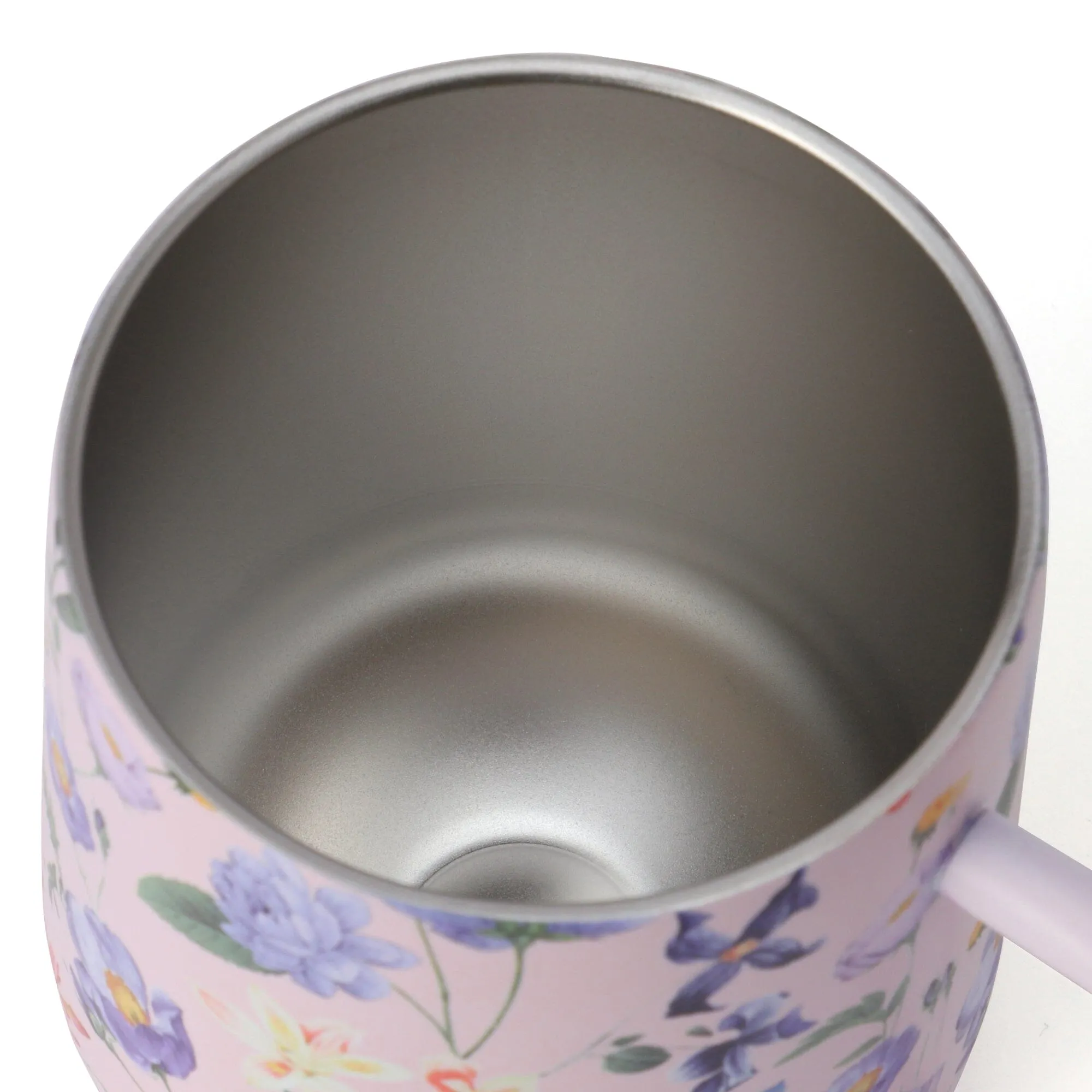 Stainless Steel Thermo Mug with Lid 320ml Multiflower pink