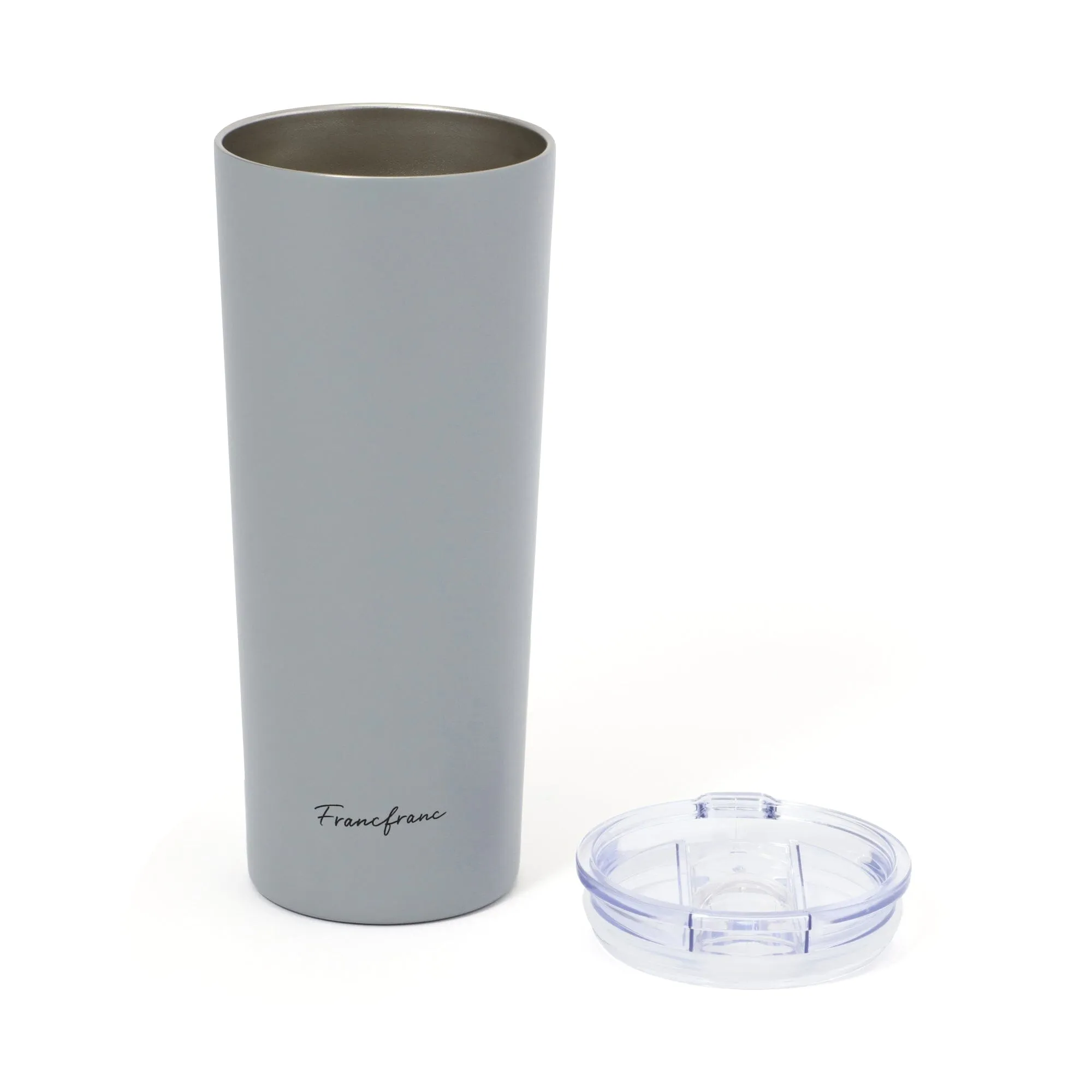 Stainless Steel Tumbler With Lid 650ml Grey