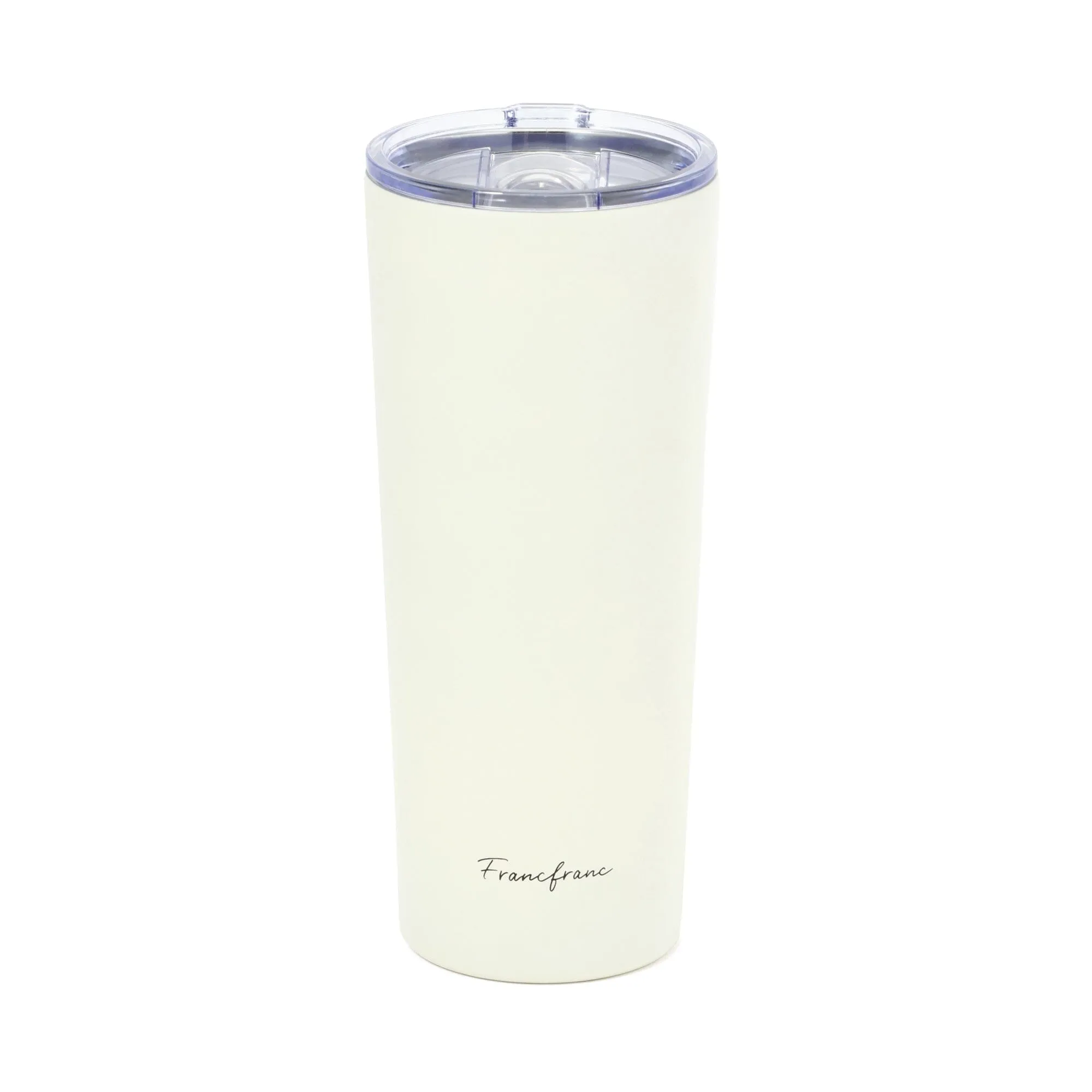 Stainless Steel Tumbler With Lid 650ml Ivory