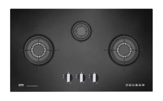 Tecno Uno UG 3086 TRSV Toughened Glass Hob Black 86cm