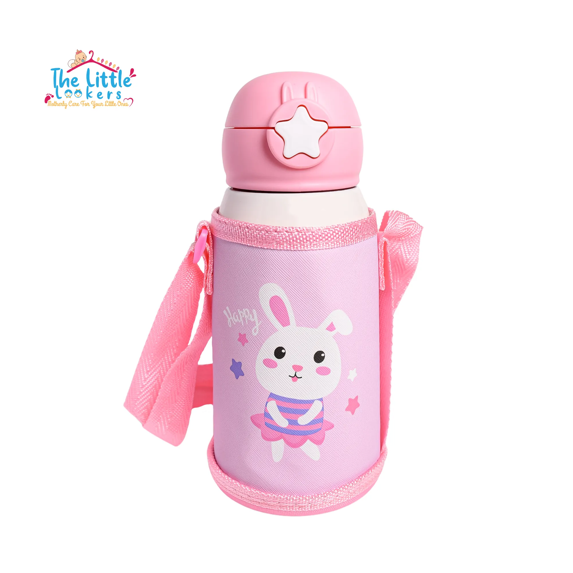 THE LITTLE LOOKERS Stainless Steel Insulated Sipper Bottle for Kids/Sipper School Bottle/Sipper Bottle with Straw/Travelling Water Bottle for Kids with Pop up Straw (550ml)