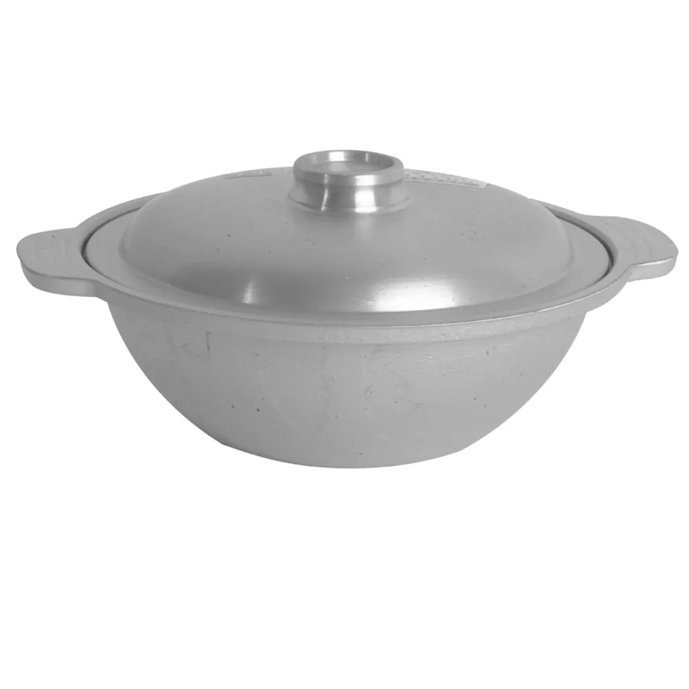 Thunder Group CETW001 Aluminum 6" x 2-3/8" Sam Bai Wok with Lid