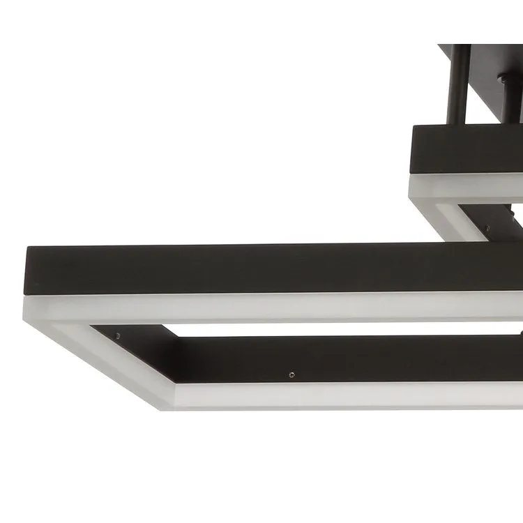 Turing LED Flush Mount Ceiling Fixture - Black