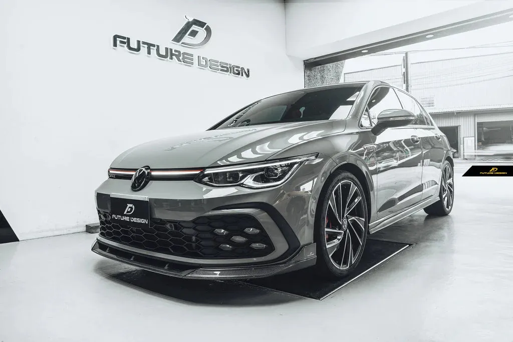 Volkswagen Golf 8 GTI MK8 Carbon Fiber Front Lip by Future Design