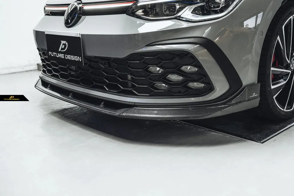 Volkswagen Golf 8 GTI MK8 Carbon Fiber Front Lip by Future Design