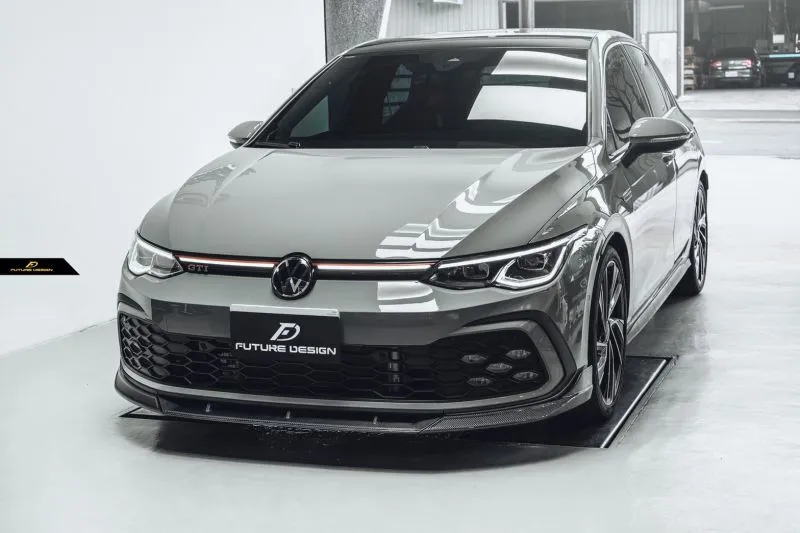 Volkswagen Golf 8 GTI MK8 Carbon Fiber Front Lip by Future Design