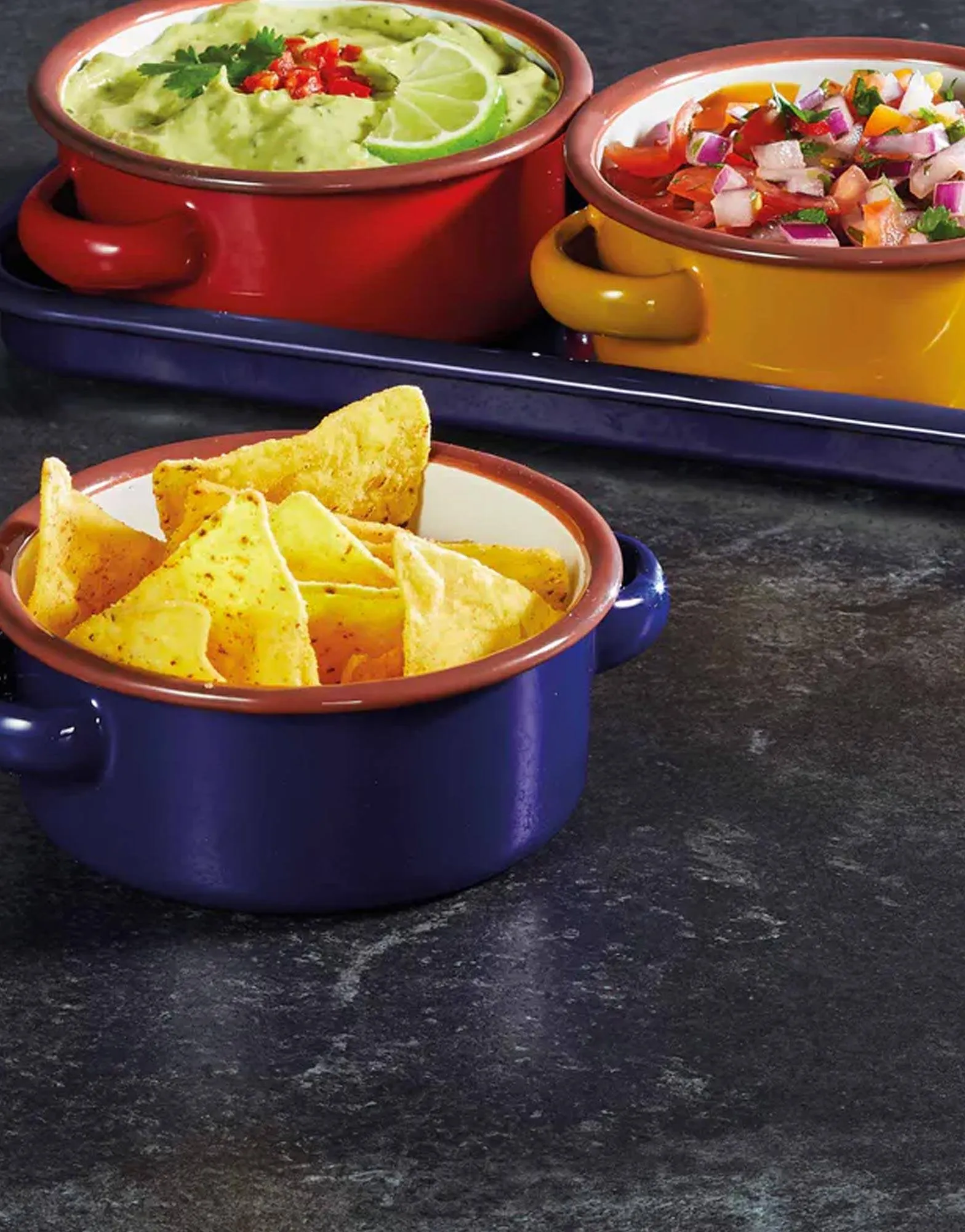 World of Flavours Enamel Dip Set of Three