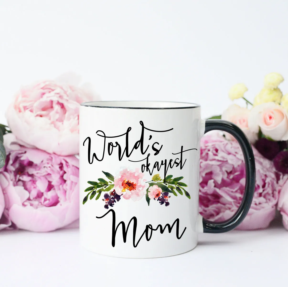 World's Okayest Mom Coffee Mug